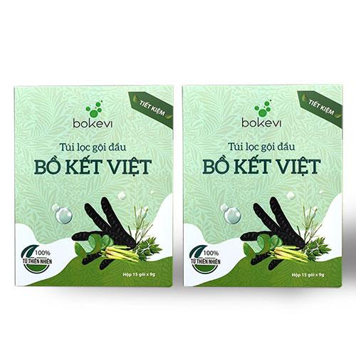 2 Hộp Túi Lọc Gội Đầu Bồ Kết Việt (dòng Tiết Kiệm)