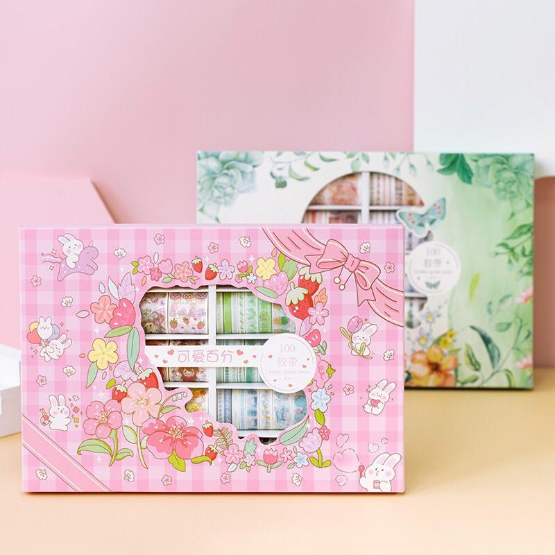 Set Băng Keo Washi Tape Băng Keo Dán Takenote Siêu Đẹp Tách Lẻ 10 Cuộn Hình Dán TIMO WS11TL