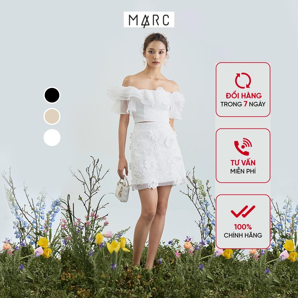 Váy ren nữ MARC FASHION hoa 3D mini form A TRLH113022