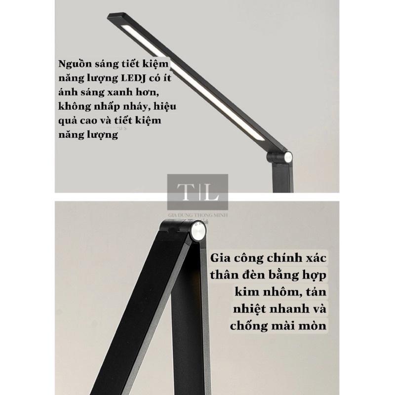Đèn học, đèn làm việc đọc sách kèm Sạc Không Dây cảm ứng Siêu tiết kiệm năng lượng 5 chế độ đèn giúp bả