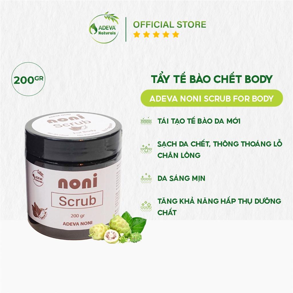 Tẩy Tế Bào Chết Body ADEVA NONI SCRUB FOR BODY Tái Tạo Tế Bào Da Mới An Toàn Cho Mọi Loại Da Kể Cả Da Nhạy Cảm 200g