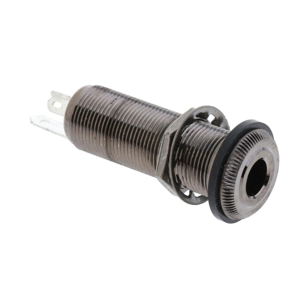 6.35mm 1/4'' Guitar Input Output Barrel Jack Socket For Electric Guitar Bass