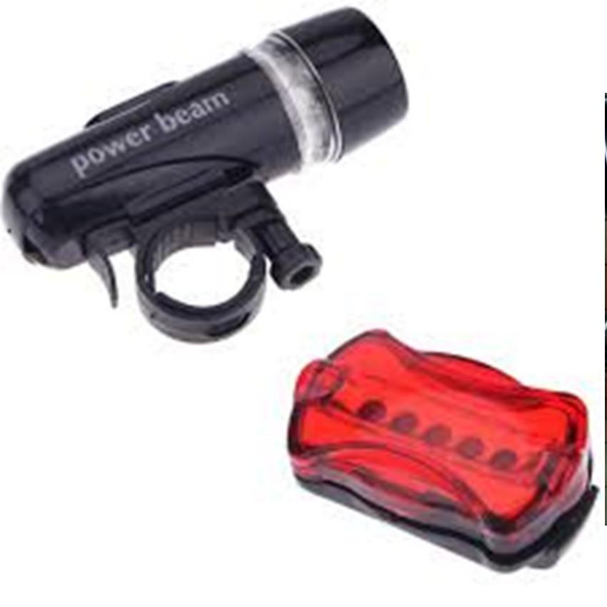 ️️ Bộ Đèn Pin Gắn Xe Đạp Và Đèn Chiếu Hậu 5 Led 2062112