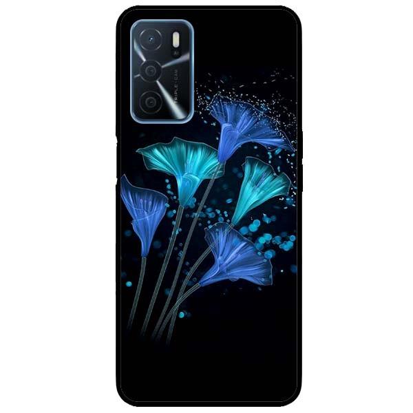 Ốp lưng dành cho Oppo A16 mẫu Hoa Đêm Xanh