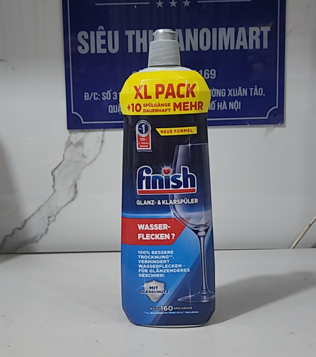 Combo viên rửa bát finish 90 viên + nước làm bóng finish 750ml + muối rửa chén finish 1,5kg