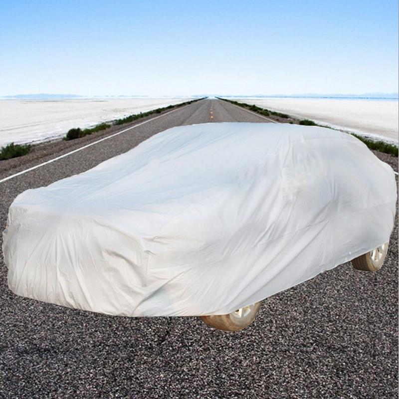 2x UV Protection Car Cover Full Car Cover Universal Fits For Sedan M Silver