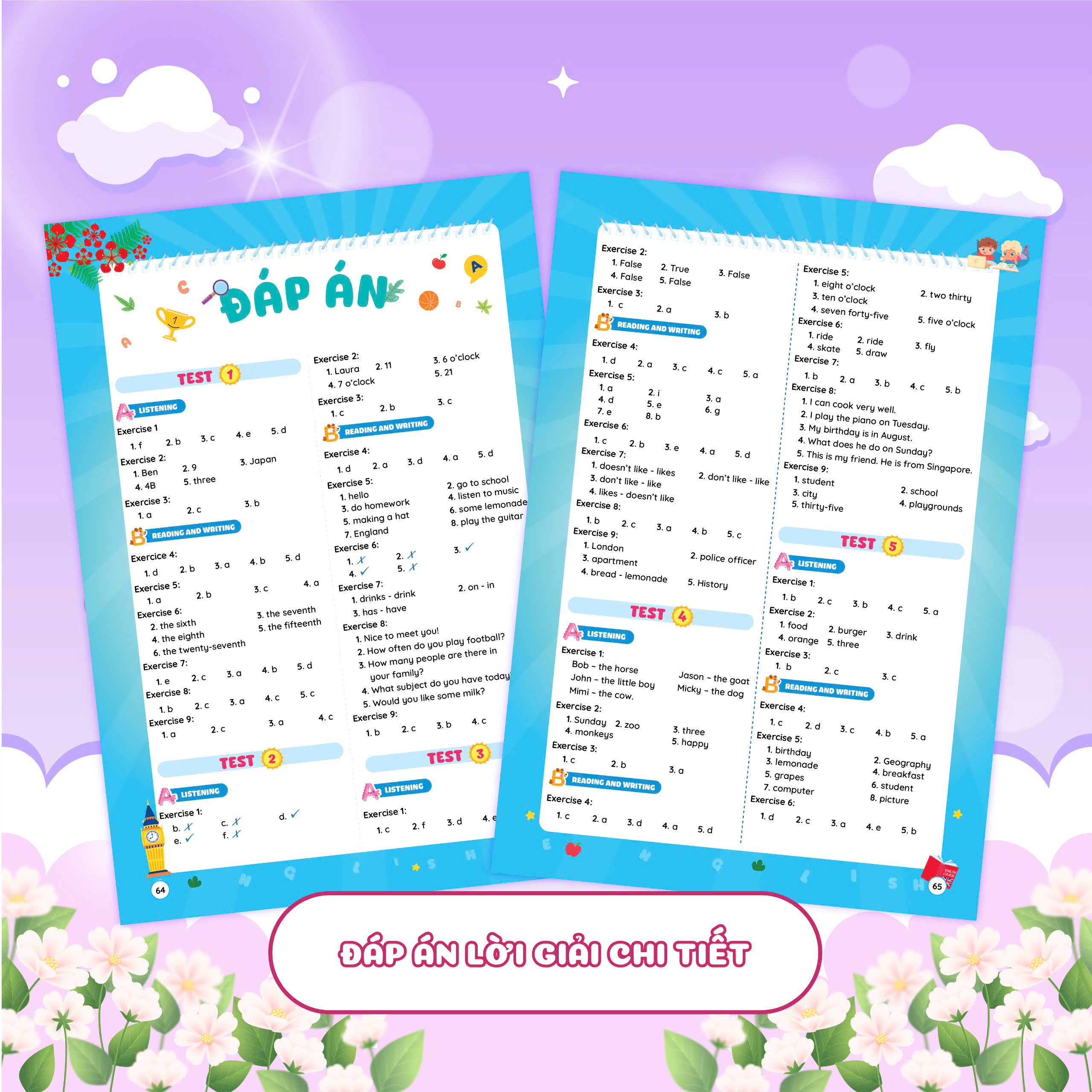 Combo Phiếu Ôn Hè Toán - Tiếng Việt - Tiếng Anh Lớp 4 (3 Cuốn)