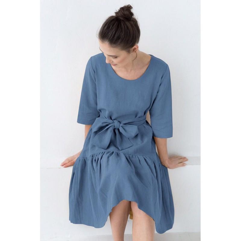 Đầm Linen đuôi cá trẻ trung