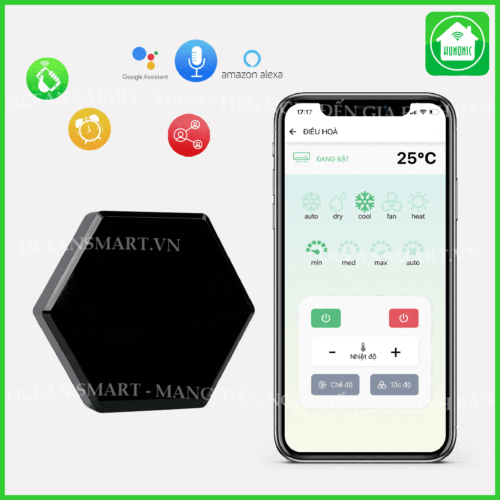Bộ Điều Khiển Hồng Ngoại Tivi, Điều Hoà Hunonic, Điều Khiển Thiết Bị Hồng Ngoại Từ Xa Bằng Điện Thoại - HNIRS