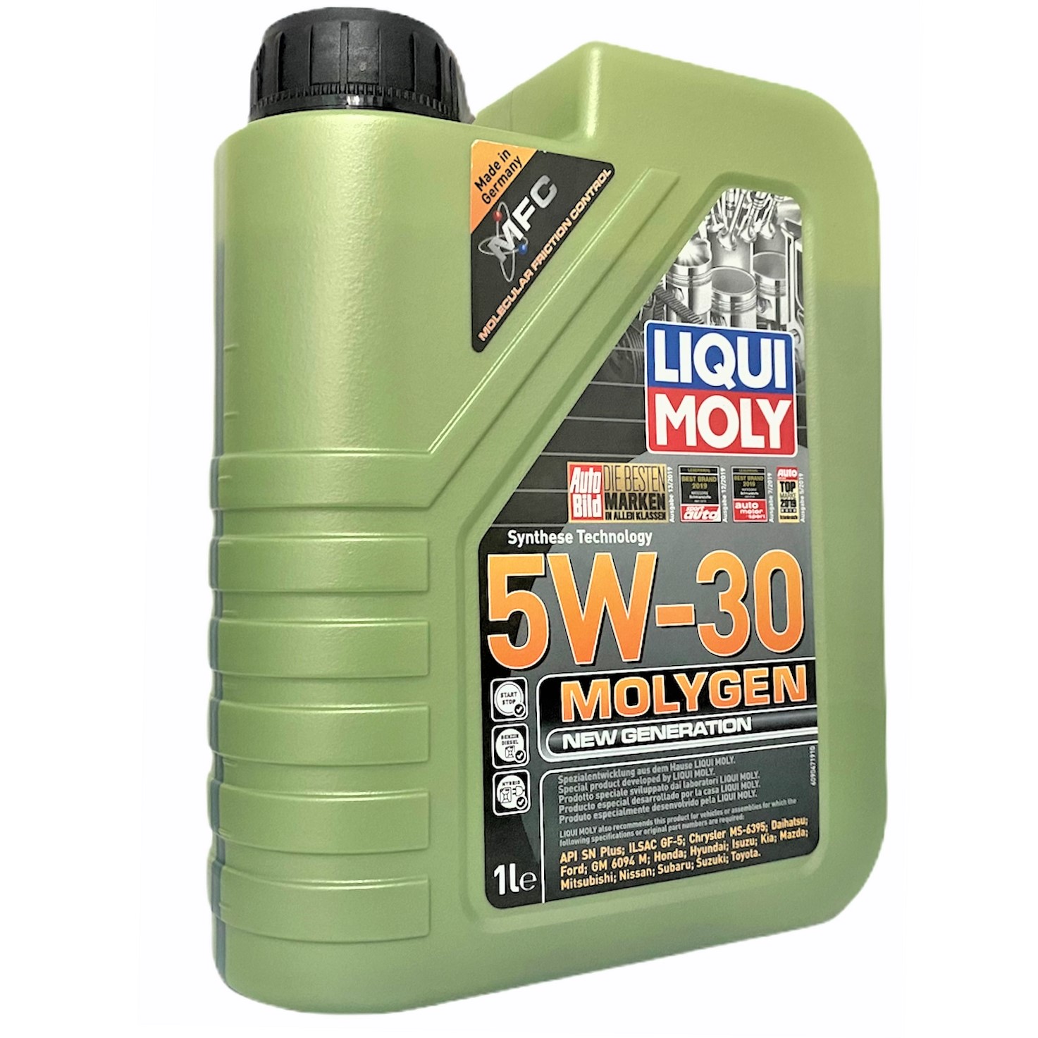 Dầu nhớt tổng hợp xe ga Molygen Liqui Moly 1L 5W30 - Tặng kèm 1 khăn lau chuyên dụng 3M