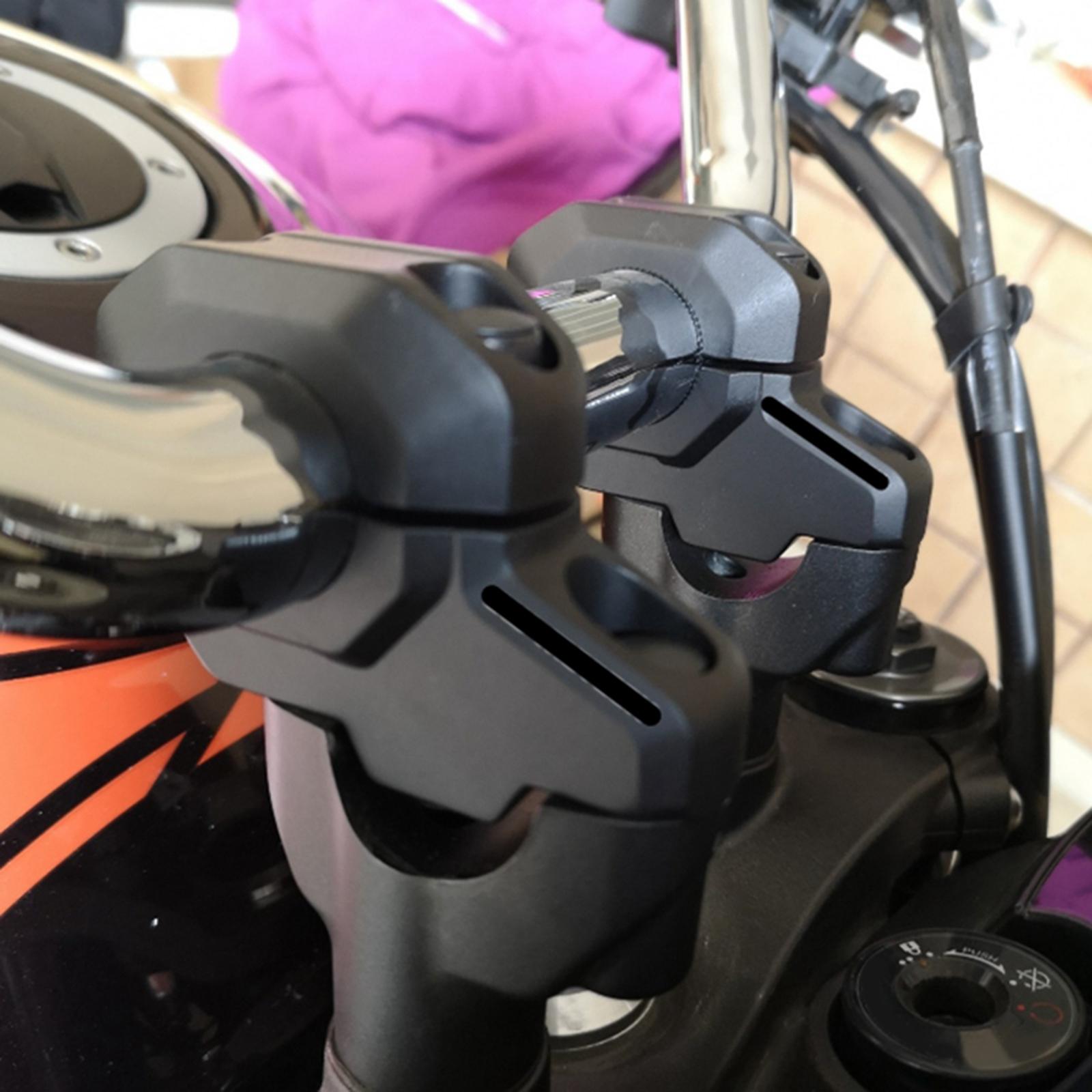 Motorcycle Handlebar Riser Clamp CNC Aluminum HandleBar Risers Mount Clamp Adapter for Kawasaki Z900C Z900RS 2017-2020