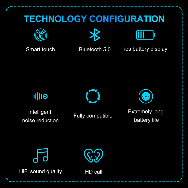 Tai nghe không dây Vitog Y30 TWS kết nối Bluetooth 5.0, chạm điều khiển, âm thanh Hifi sống động, kiểu dáng thể thao tương thích với hệ điều hành Android và iOS