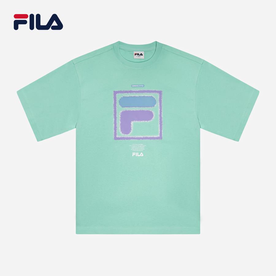 Áo thun tay ngắn thời trang unisex Fila Beach Party Oversize F Box - FW2RSF1003X-CBL