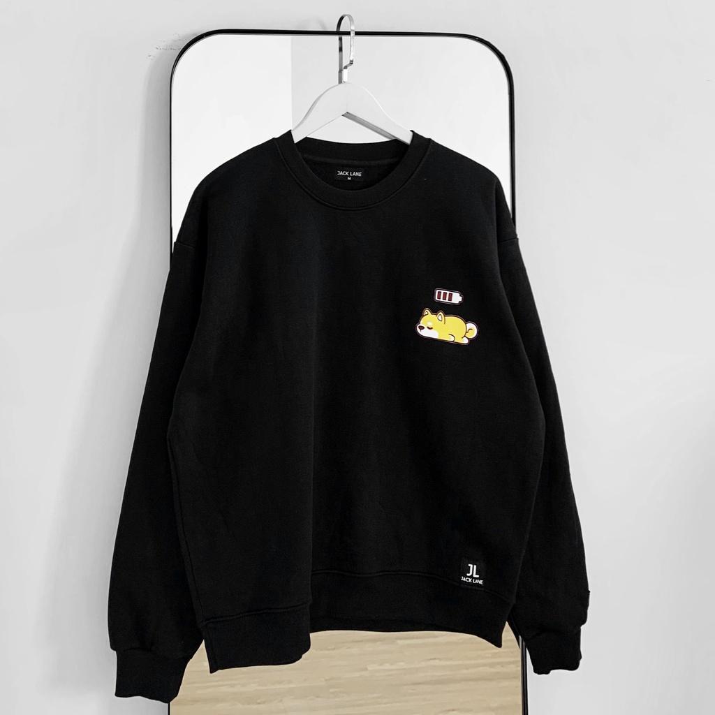 Áo Sweater JL Oversize Charging, JACKLANE, Áo nỉ chui đầu unisex Jack Lane