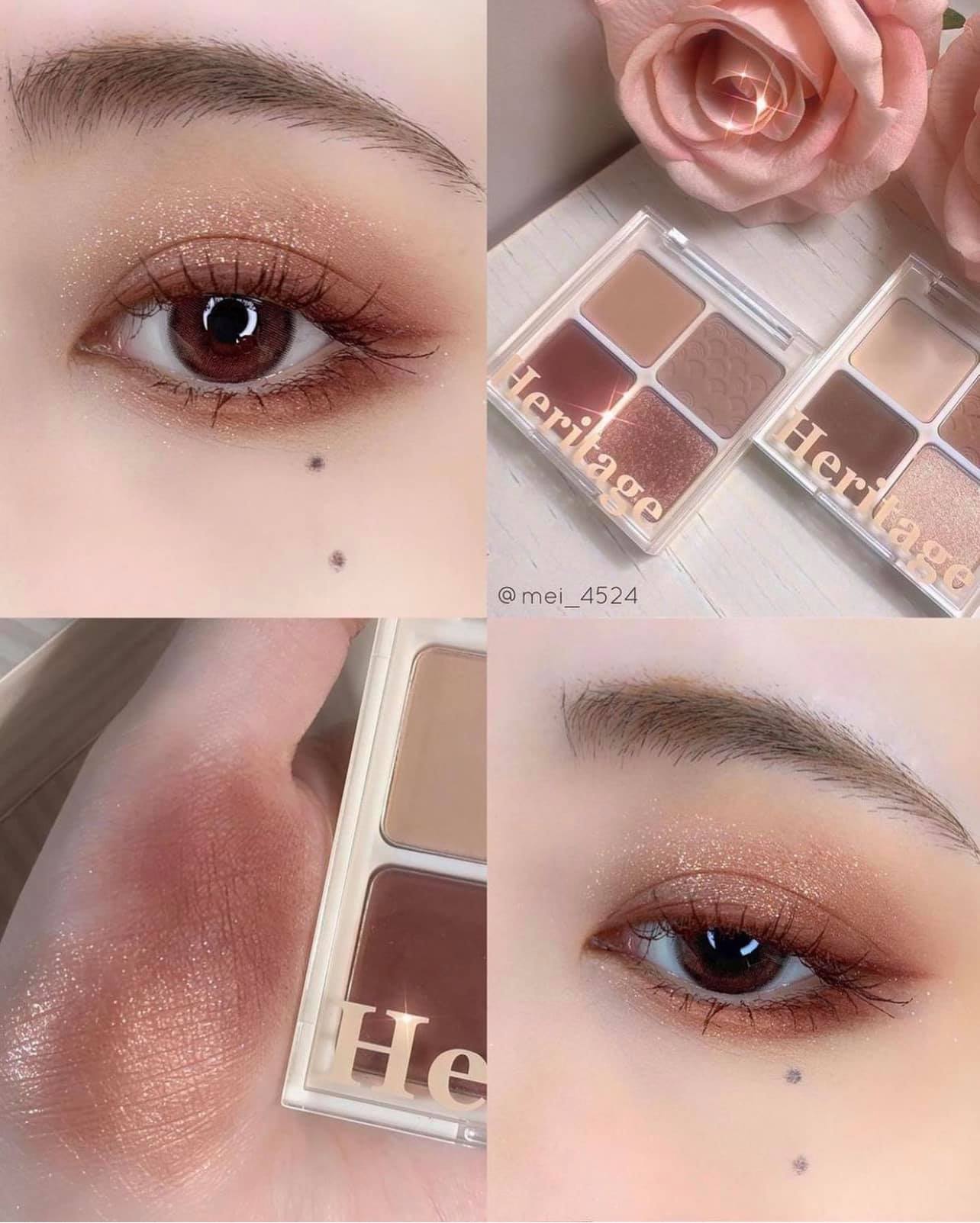 Bảng Phấn Mắt 4 Ô Xinh Lung Linh Merzy The Heritage Shadow Palette 8g