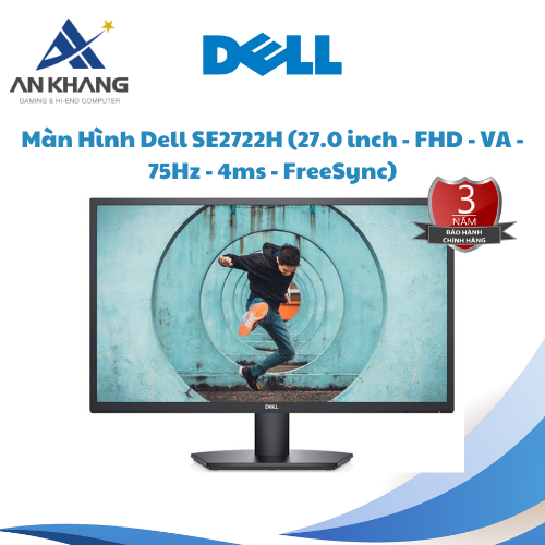 Màn Hình Dell SE2722H (27.0 inch - FHD - VA - 75Hz - 4ms - FreeSync) - Hàng Chính Hãng - 36 Tháng Bảo Hành