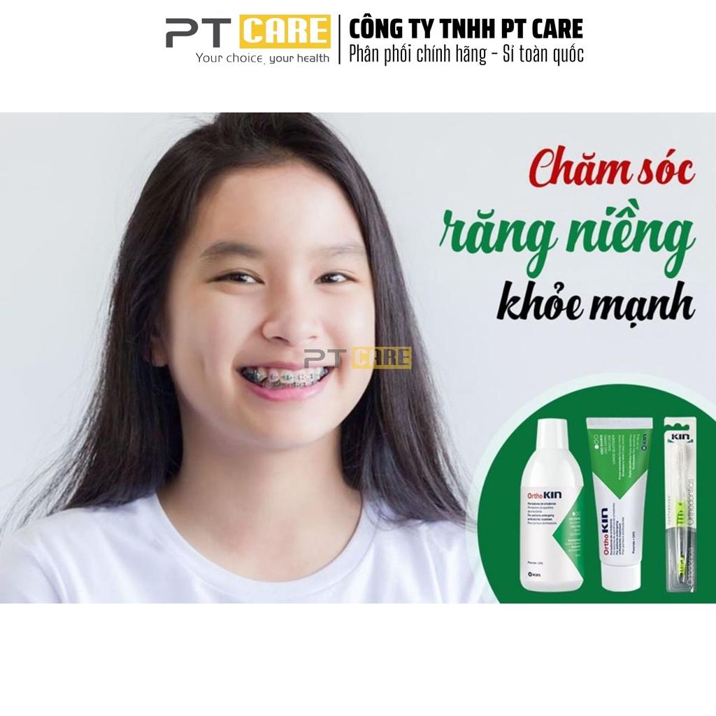 Combo Nước Súc Miệng Và Kem Đánh Răng Ortho Kin 500ml/75ml