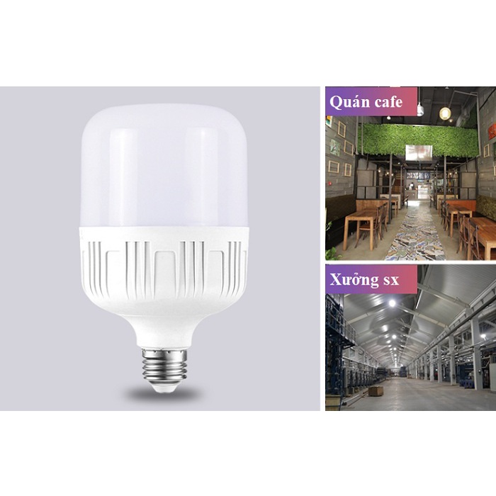 Bóng Đèn Led Búp Trụ 35W Chiếu Sáng Trong Nhà Ngoài Trời, Đèn Led Công Suất Cao Hàng Chính Hãng