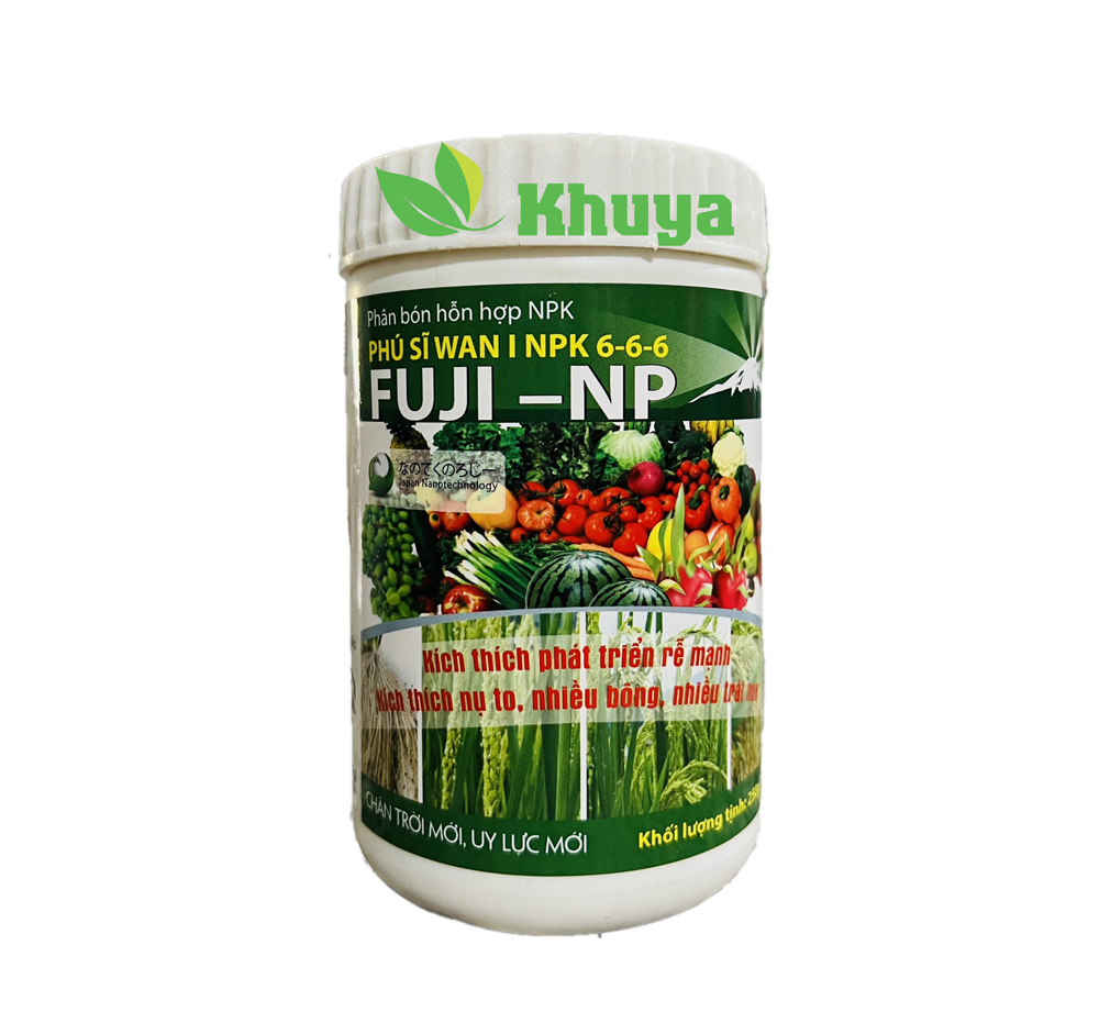 Phân bón NPK 6-6-6 Fuji NP 250gr Kích thích Rễ - Nụ To