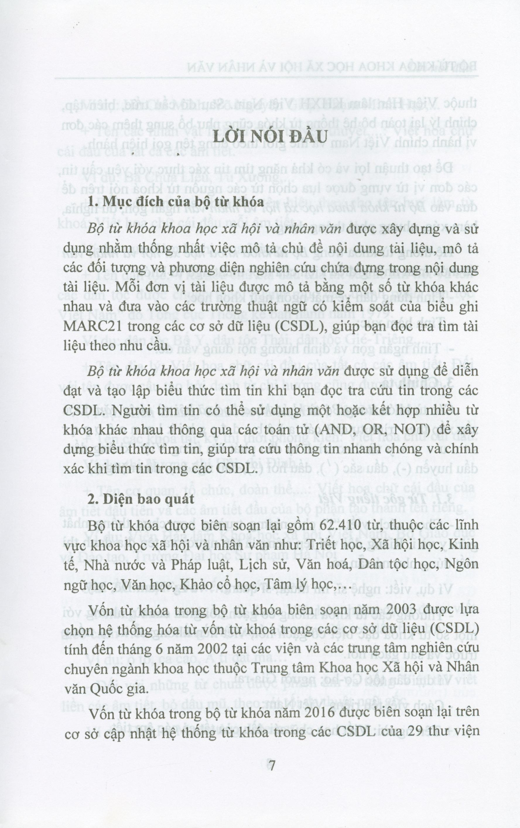 Bộ Từ Khóa Khoa Học Xã Hội Và Nhân Văn