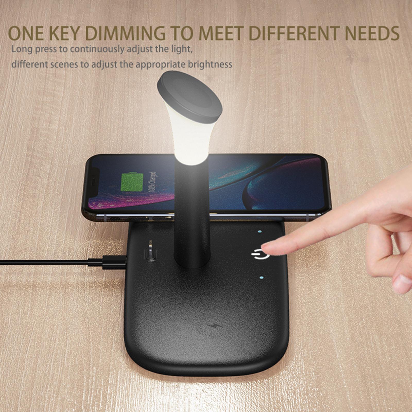 Wireless Pad Charger Dock for 6/5/4/3/2 Black