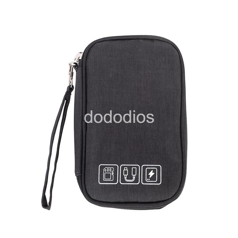 Túi phụ kiện công nghệ đựng pin sạc dự phòng, điện thoại, cáp sạc usb, tai nghe có quai cầm - Hàng chính hãng dododios