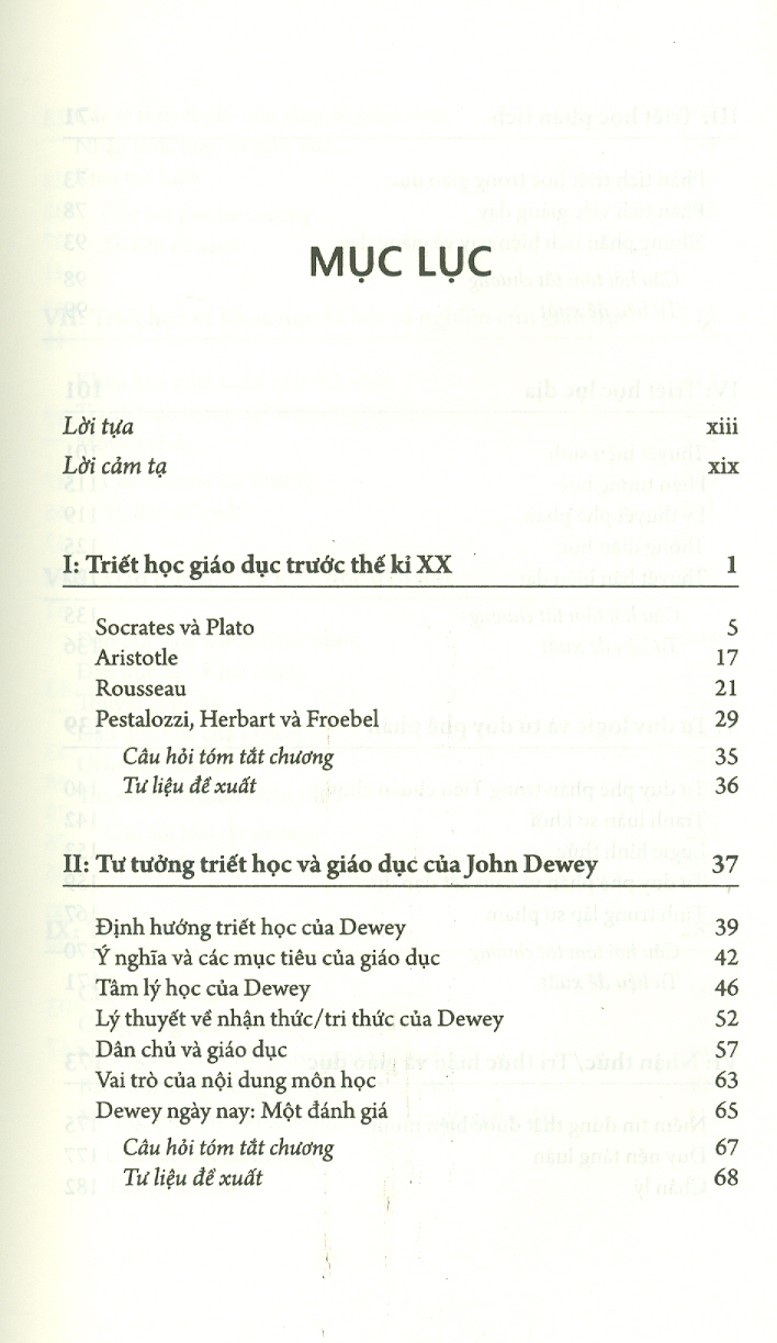 Triết Học Giáo Dục - Philosophy Of Education