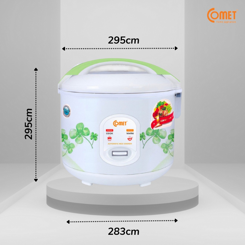 Nồi cơm điện nắp cài 1,8L COMET CM8016 - Hàng Chính Hãng