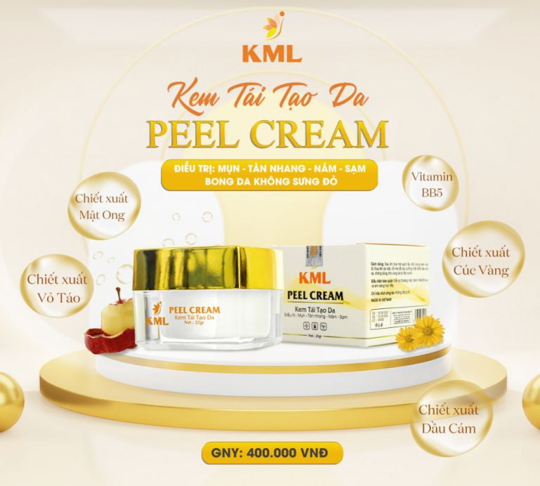 KML PEEL CREAM, BONG DA KHÔNG SƯNG ĐỎ