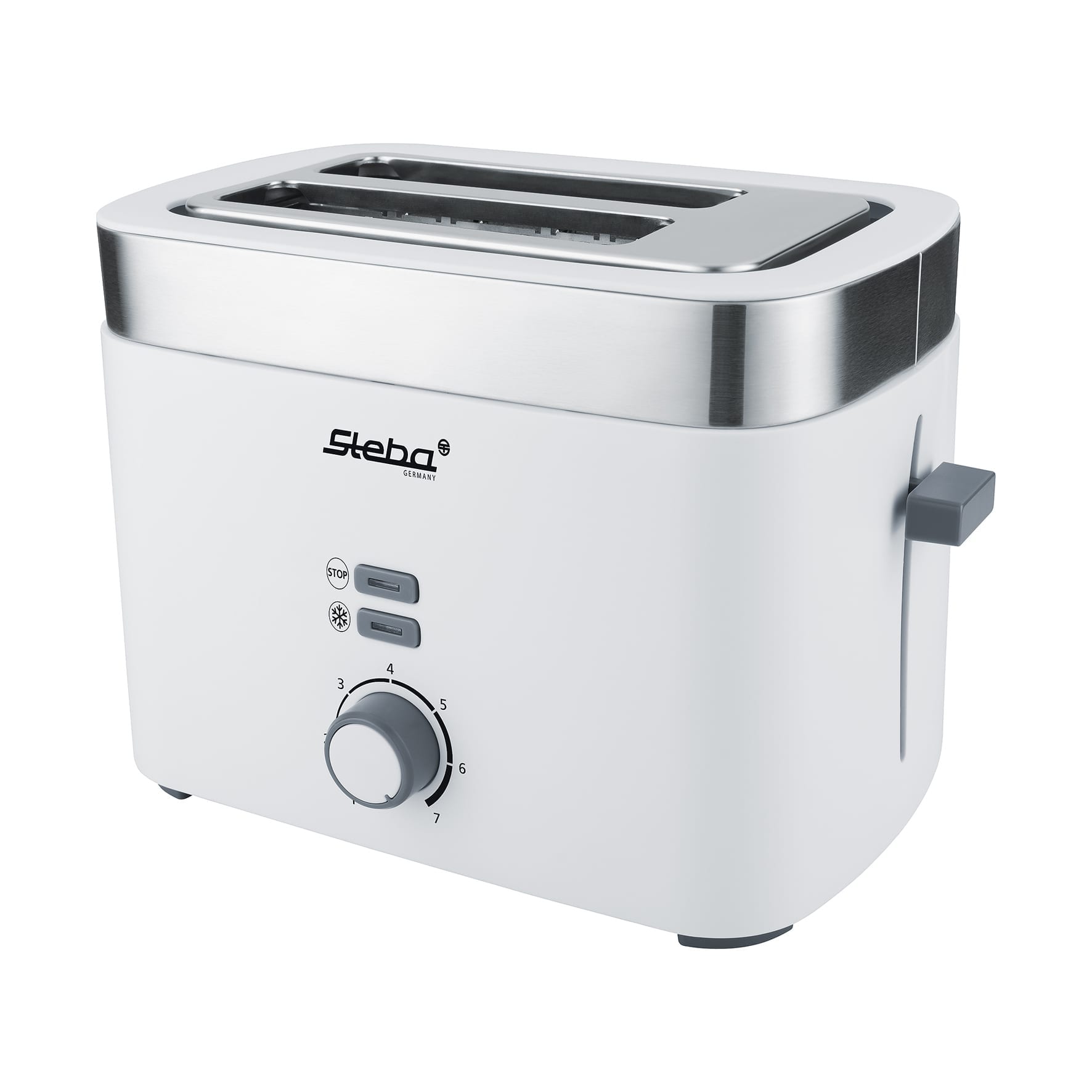 Máy nướng bánh mỳ STEBA TO 10 Bianco 04-91-00 930W màu trắng Hàng chính hãng