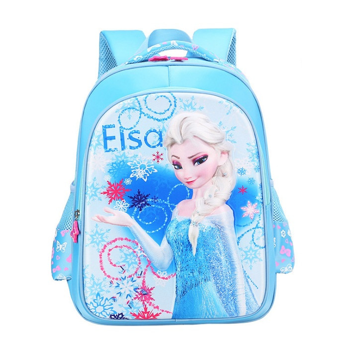 Ba lô học sinh hình Elsa nổi 3D xinh yêu cho bé gái 