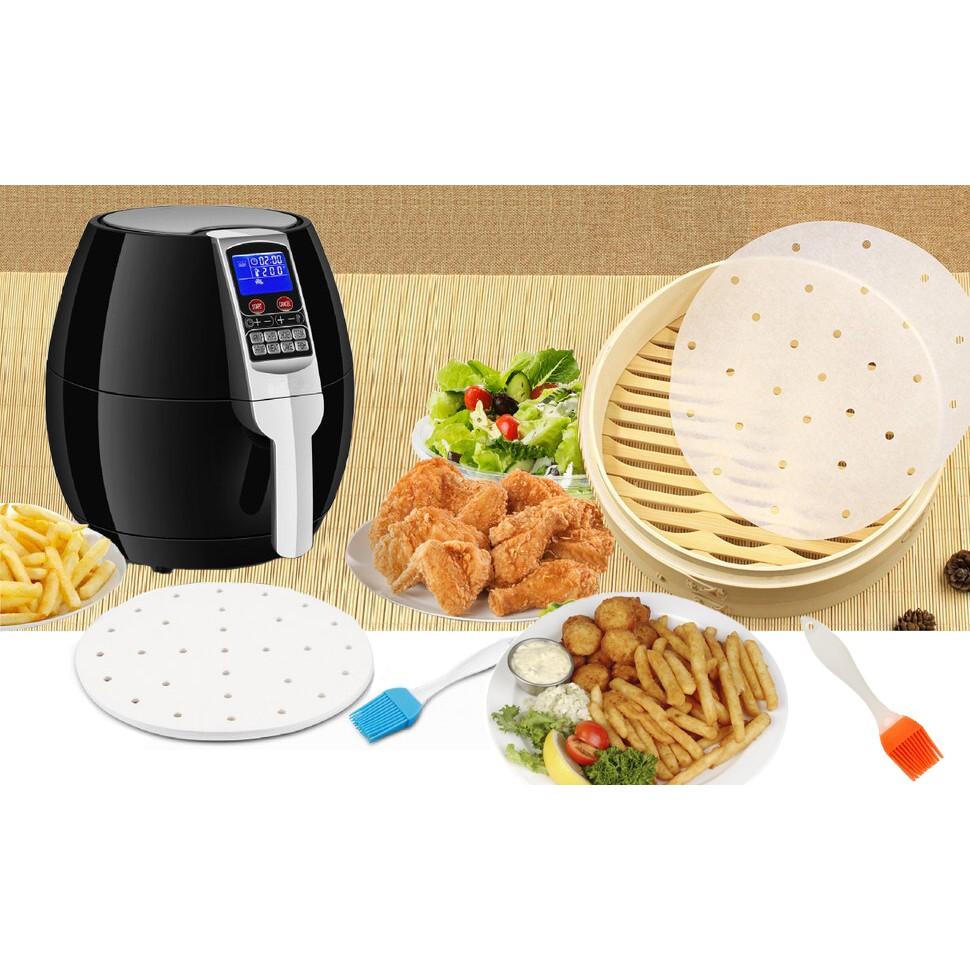 Giấy nến đục lỗ lót nồi chiên không dầu - Tienich247, giấy thấm dầu ăn tiện dụng