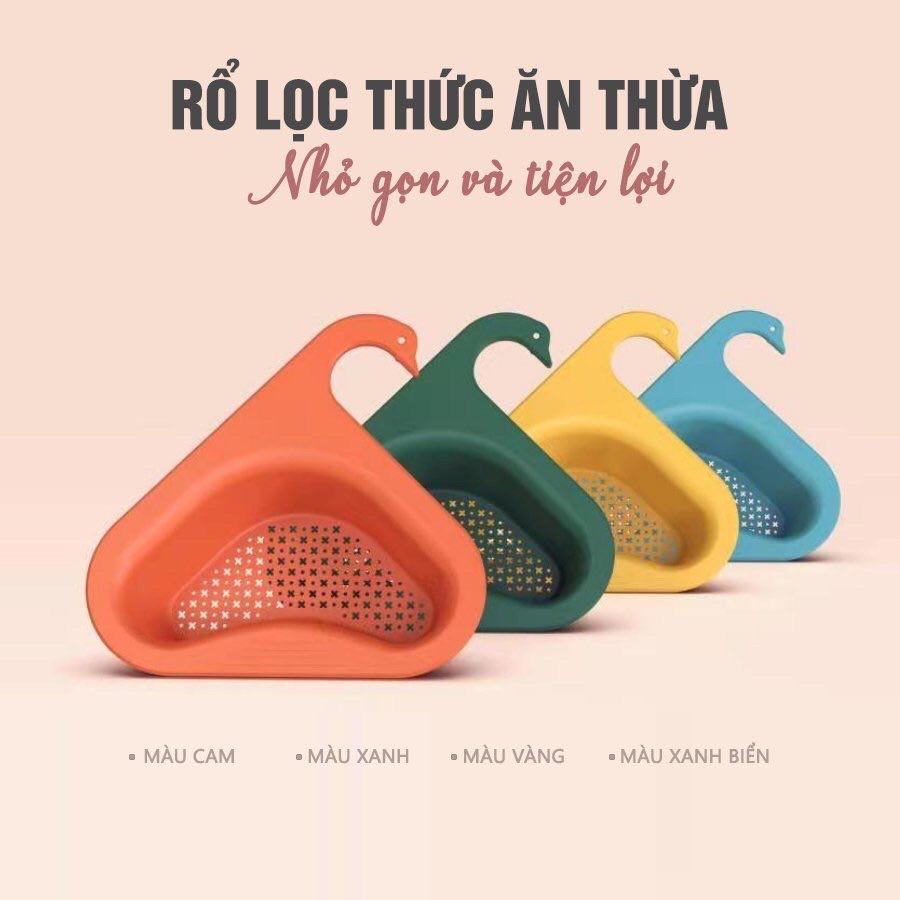 RỔ LỌC RÁC THỨC ĂN THỪA GẮN BỒN RỬA BÁT , ĐỰNG ĐỒ RÁO NƯỚC ĐA NĂNG - KHAY LỌC RÁC HÌNH THIÊN NGA PHÙ HỢP MỌI LOẠI CHẬU