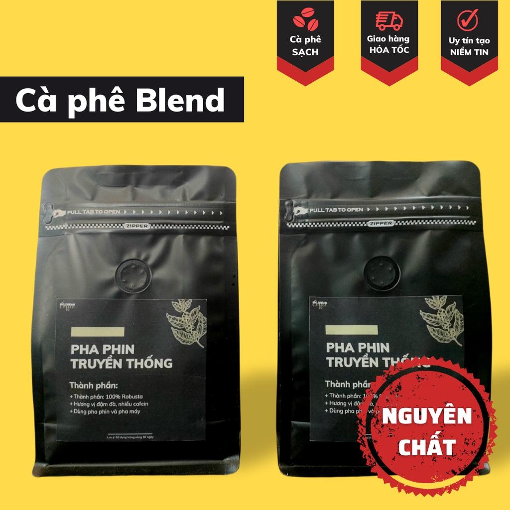 Cà phê rang xay BLEND Robusta và Arabica 250G pha phin cafe truyền thống không độn phụ gia - Big Dream Coffee