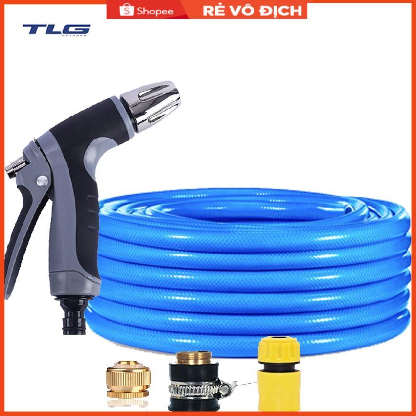 Bộ dây và vòi xịt rửa xe tưới cây tăng áp 20M (cút nhựa nối đồng nhựa) 206817