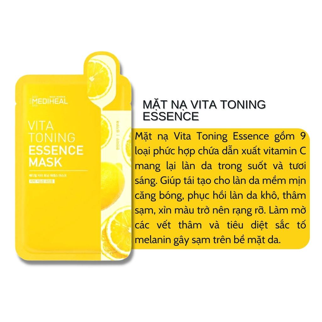 Mặt Nạ Mediheal Vita Toning Essence Mask Dưỡng Trắng Da, Mờ Thâm Nám 20ml