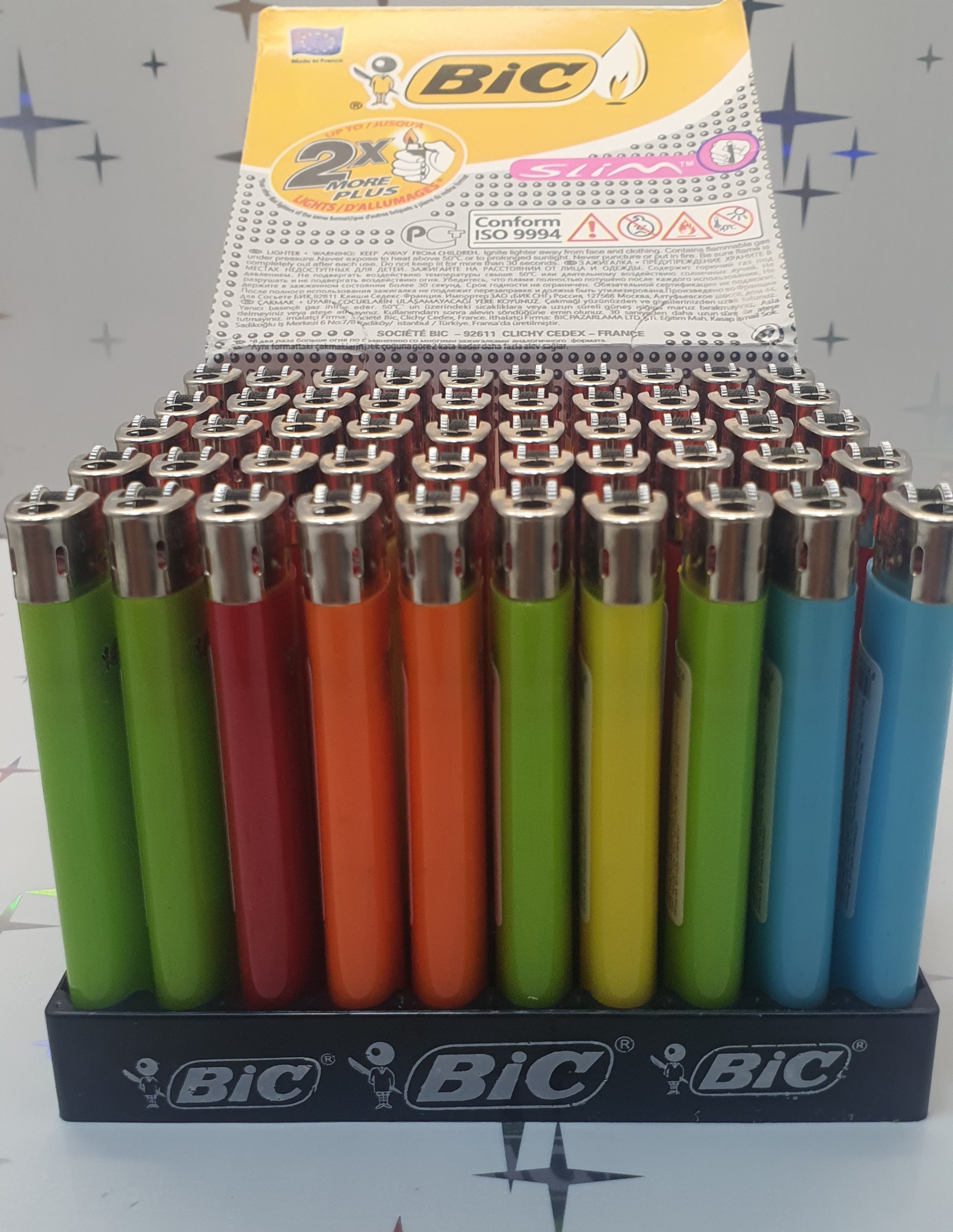 [ CHÍNH HÃNG ] Hộp 50 Quẹt ( Bật lửa ) Bic J3 Pháp Size Trung