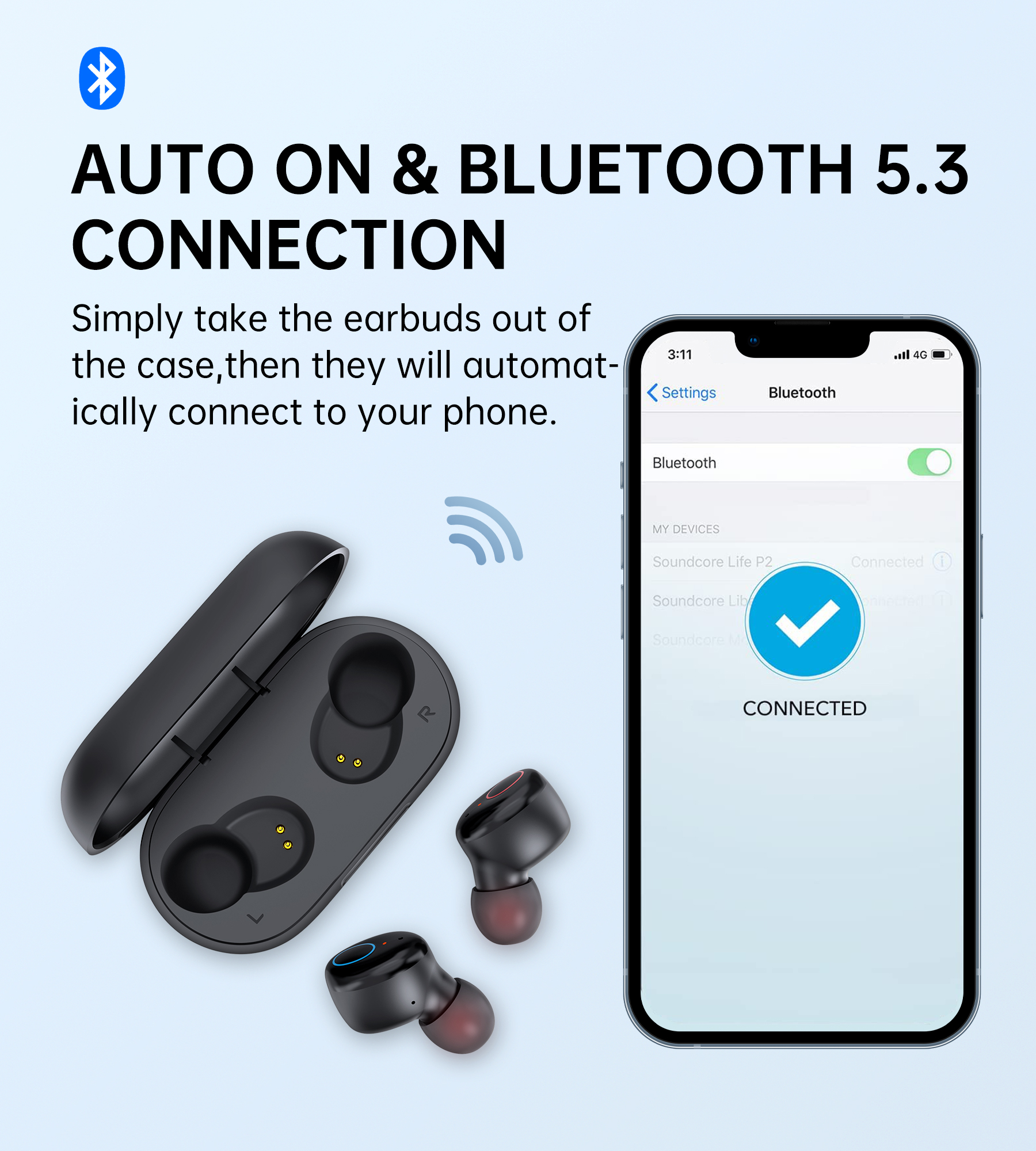 Tai Nghe Choetech BH-T16 Tai nghe Bluetooth True Wireless (Hàng chính hãng)