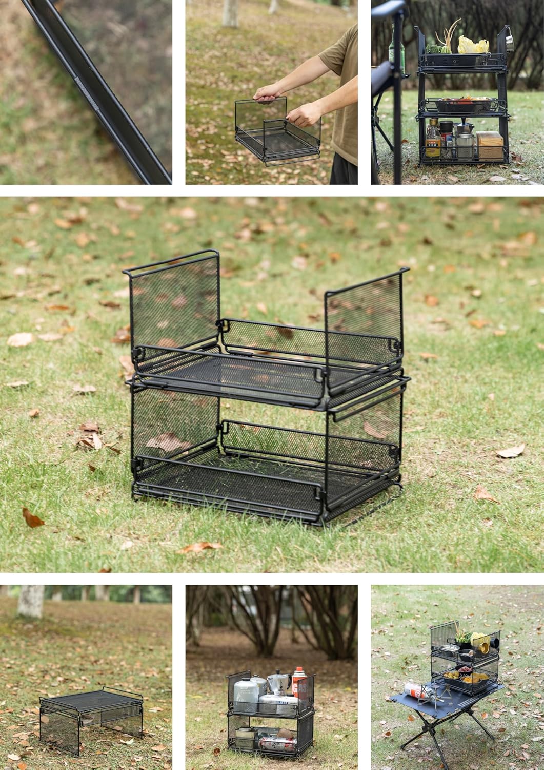 Giỏ lưới đựng đồ đa năng cho bàn IGT Campingmoon CK-23BK