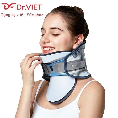 Đai cổ hơi DISK DR. CS500 Freesize hỗ trợ thoái hoá cột sống cổ, đau cổ, ngồi làm việc lâu giờ