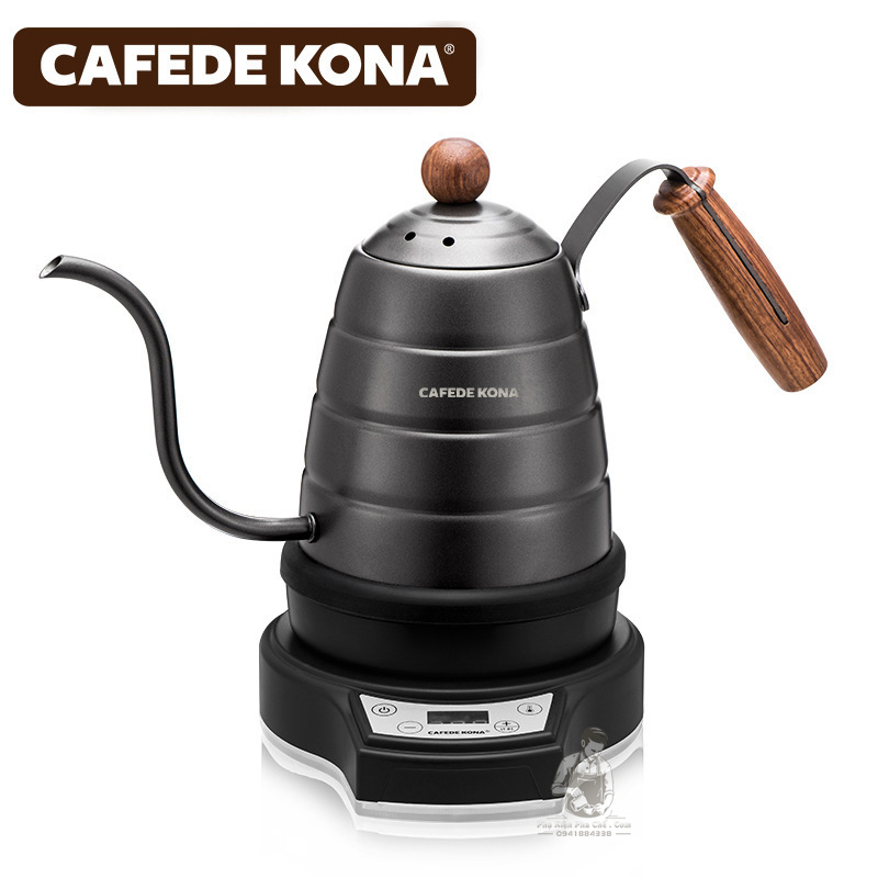 Ấm Bếp Đun Siêu Tốc 700ml Rót Nước Pha Pour Over, Drip Cafede Kona