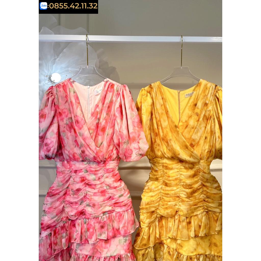 Đầm Đi Biển LNB-3 Chất Liệu Vải Voan Nhẹ Mát - Váy Đi Biển Trẻ Trung Đủ Size SML