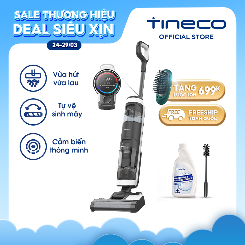 Máy hút bụi lau sàn làm sạch thông minh không dây Tineco Floor One S3 - Hàng chính hãng