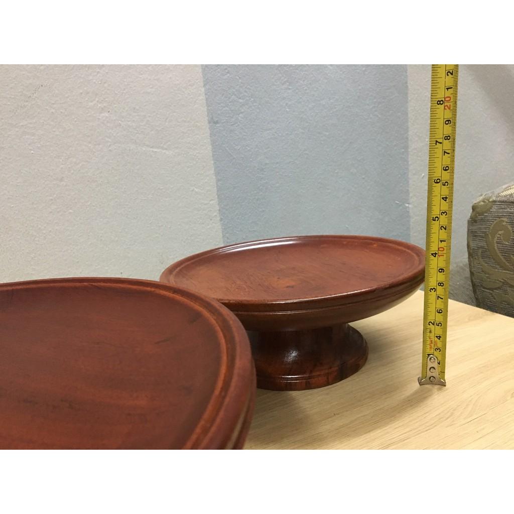 Mâm bồng 22 cm gỗ gụ bày mâm ngũ quả