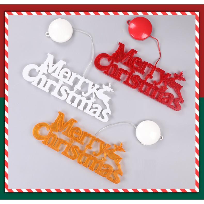 Đèn LED chữ MERRY CHRISTMAS trang trí NOEL, GIÁNG SINH dùng PIN tiện lợi