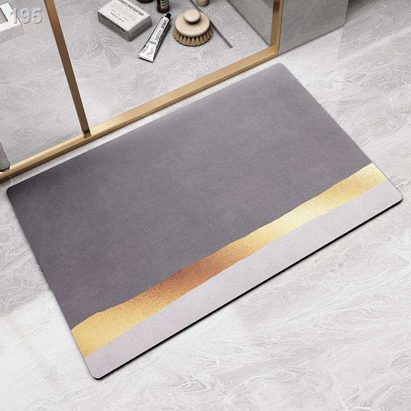 Diatom bùn phòng tắm chống trượt sàn thảm nhà vệ sinh tấm thấm nước toilet cửa chậu rửa gia dụng lót chân đất