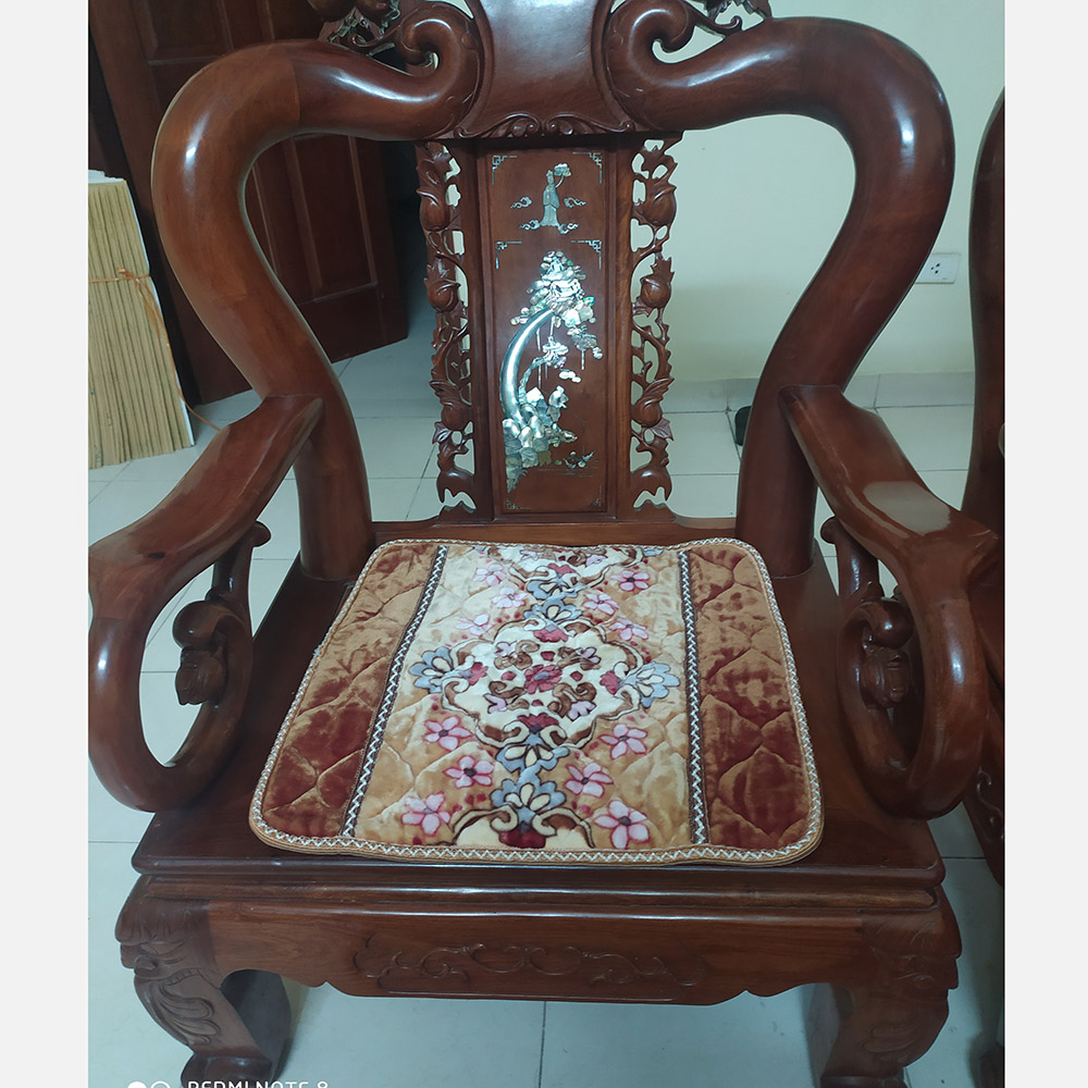Thảm ngồi lông nhung tuyết dày 2cm, kt 54cm x 54cm