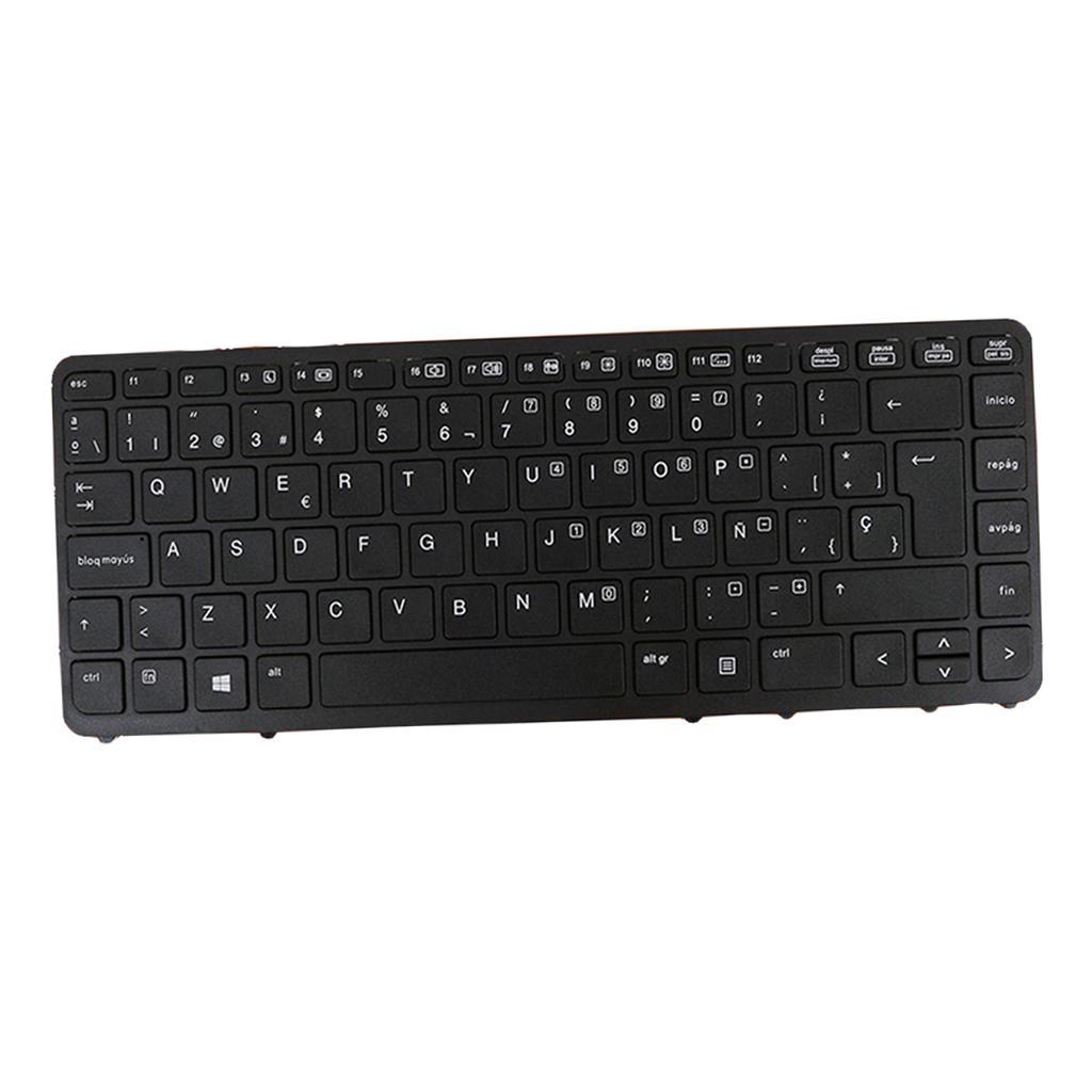 Replacement Laptop Keyboard Spanish for HP Elitebook 840 G2 850 G2 w/ Black