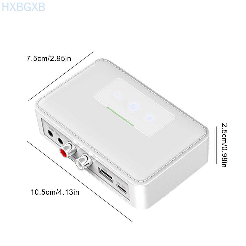 Bluetooth 5.0 Audio Adapter Wireless Transmitter Receiver NFC Enabled Audio Transmitter Receiver, White