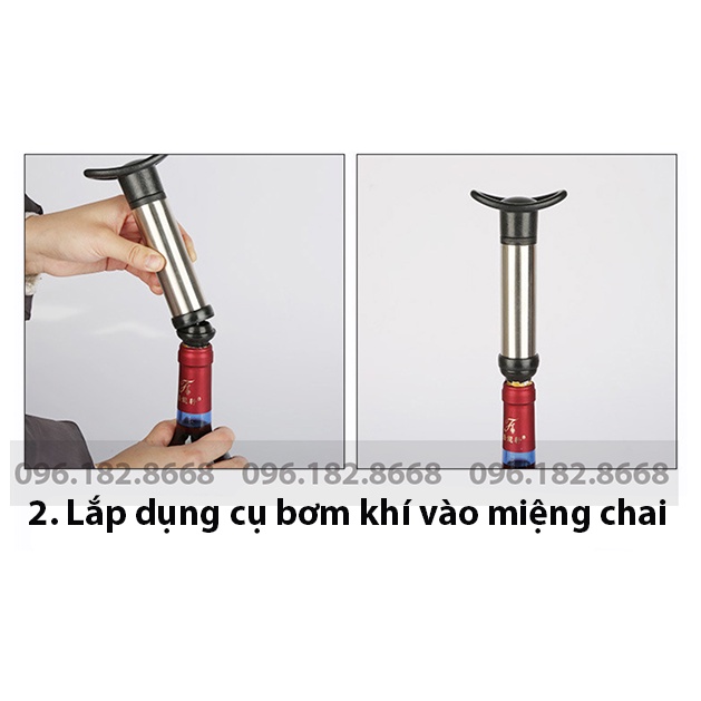 Bộ dụng cụ hút chân không rượu vang cao cấp